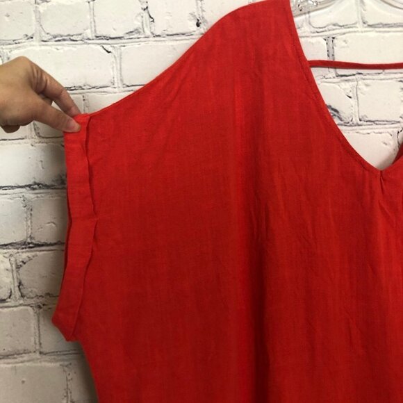 NWT Umgee Orange Fringe Tunic Dress Size 1XL - Picture 3 of 7